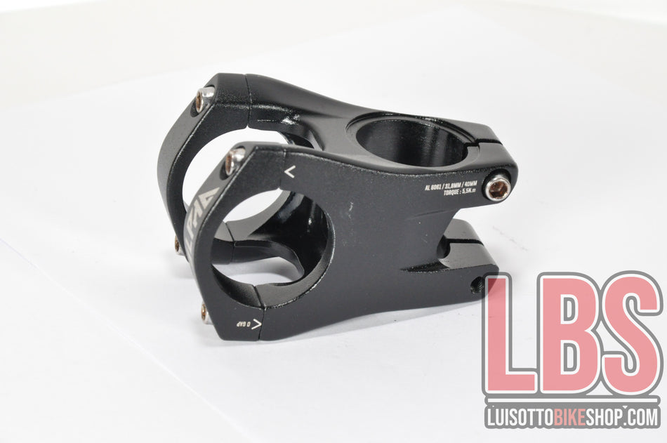 Attacco manubrio Ride Alpha  40 mm D.31.8. Cod. A00513